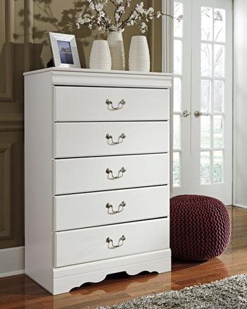 Anarasia Chest — Cottage White Louis Philippe, Slim Fit Signature Design by Ashley® Bedroom