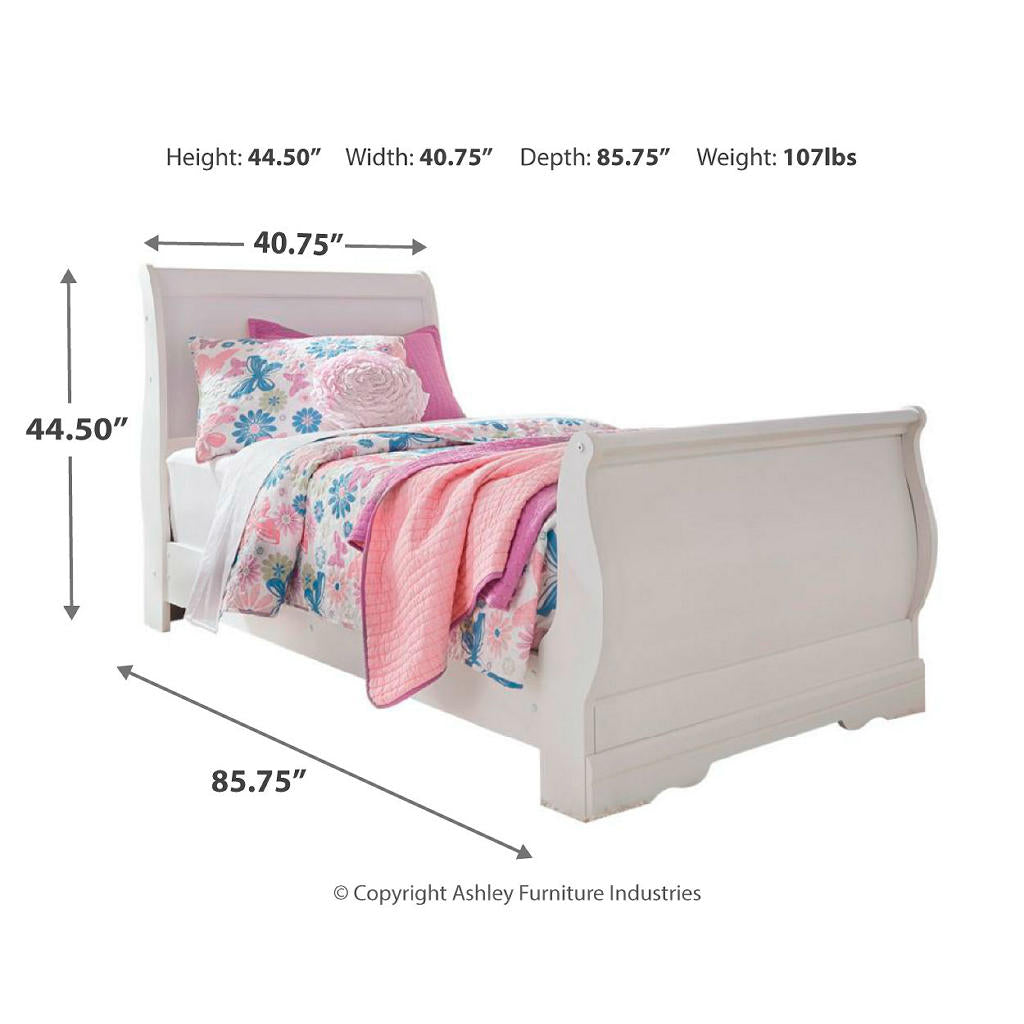 Anarasia Twin Sleigh Bed, Dresser and Mirror Signature Design by Ashley® Uncategorized
