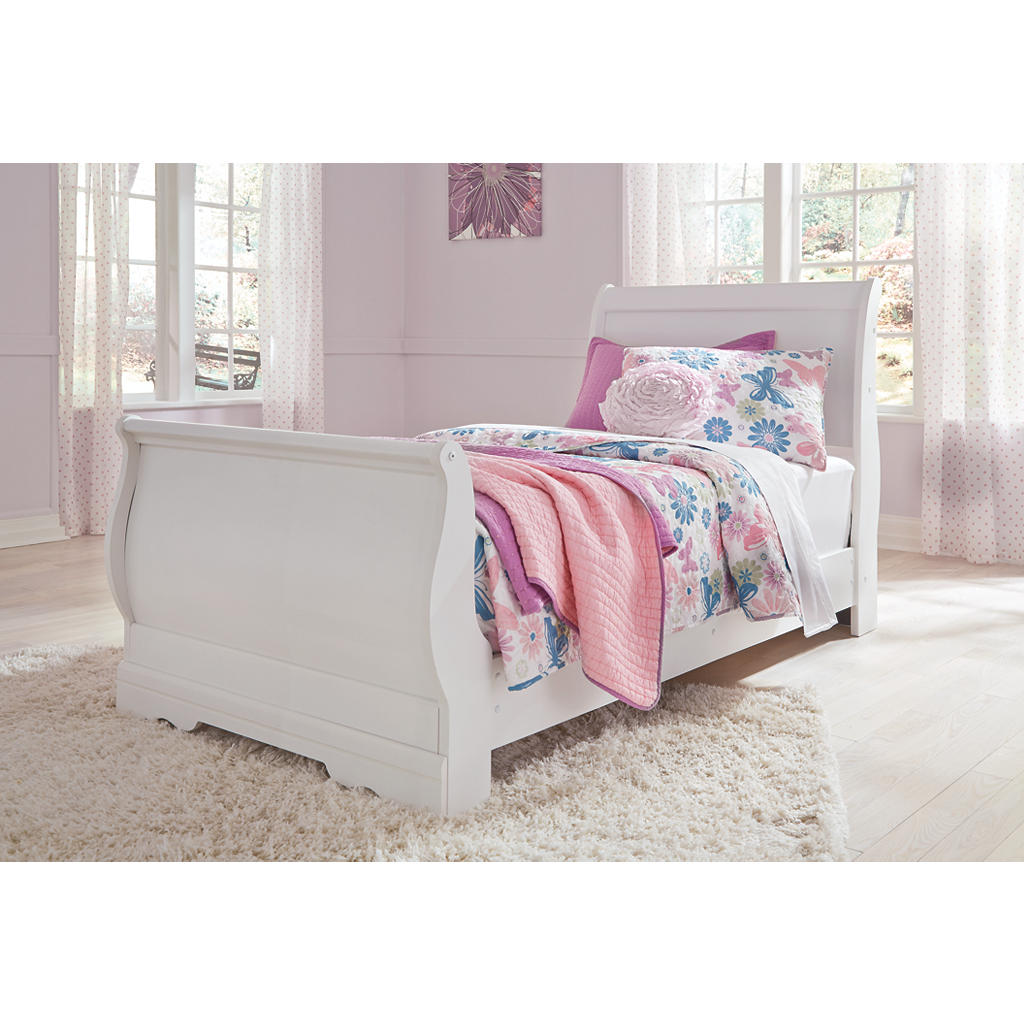 Anarasia Twin Sleigh Bed, Dresser, Mirror and Chest Signature Design by Ashley® Uncategorized