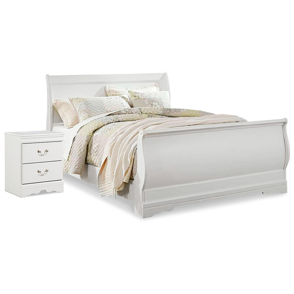 Anarasia Queen Sleigh Bed and Nightstand Signature Design by Ashley® Uncategorized