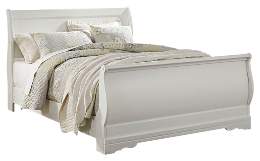 Anarasia Queen Sleigh Bed, Dresser and Mirror