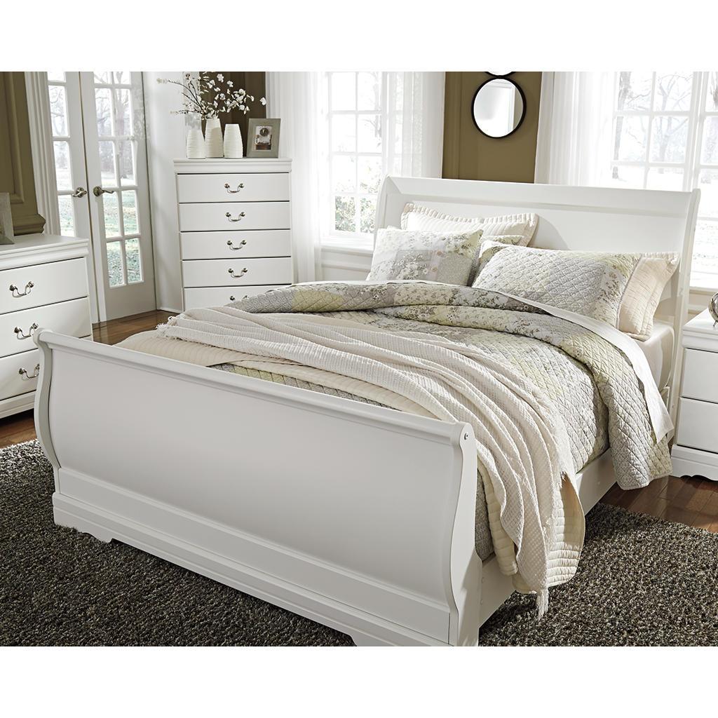 Anarasia Queen Sleigh Headboard — White Curves for Your Frame Signature Design by Ashley® Bedroom