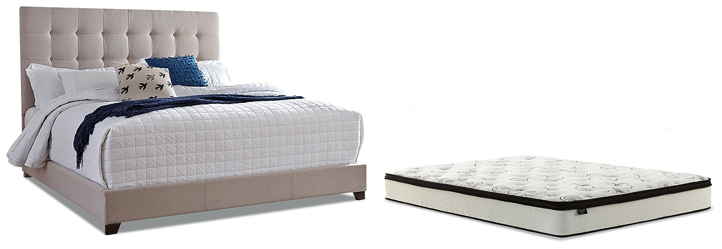 Dolante King Upholstered Bed with Mattress