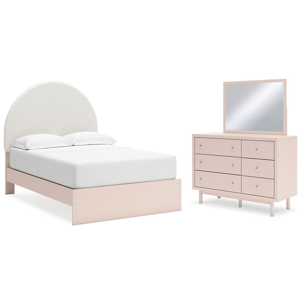 Wistenpine Full Upholstered Panel Bed, Dresser and Mirror Signature Design by Ashley® Uncategorized