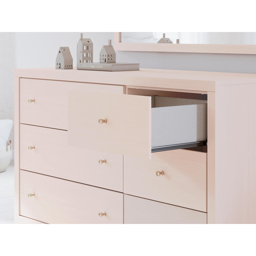 Wistenpine Full Upholstered Panel Headboard, Dresser and Mirror Signature Design by Ashley® Uncategorized