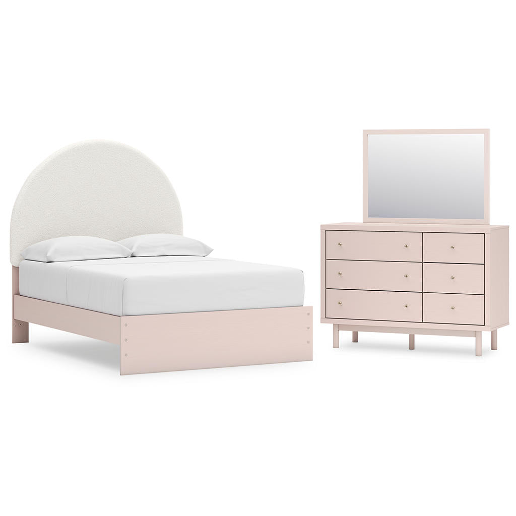 Wistenpine Full Upholstered Panel Bed, Dresser and Mirror Signature Design by Ashley® Uncategorized