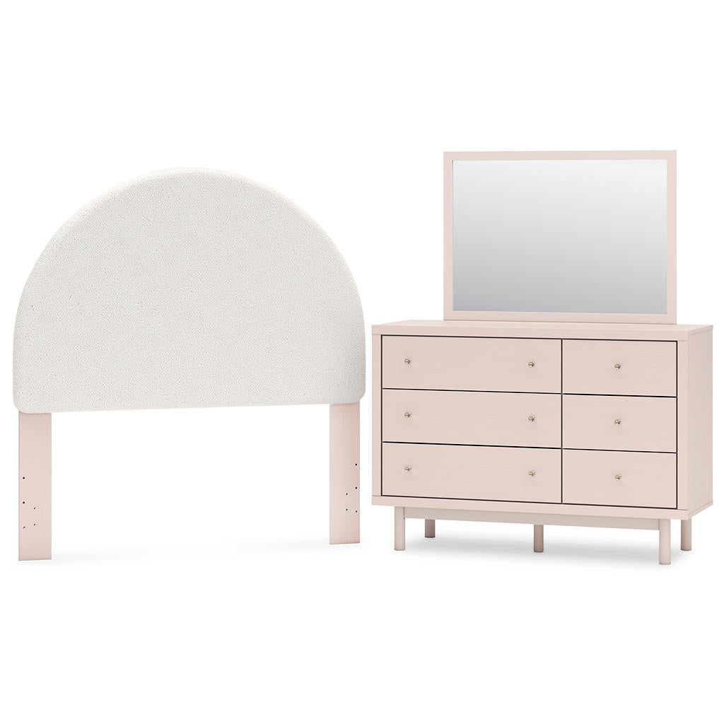 Wistenpine Full Upholstered Panel Headboard, Dresser and Mirror Signature Design by Ashley® Uncategorized