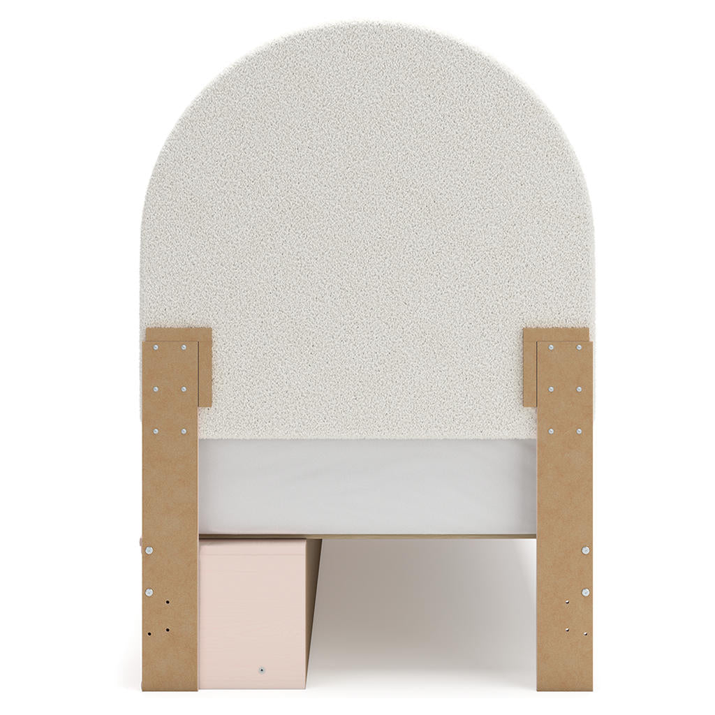 Wistenpine Twin Upholstered Panel Bed with Storage Signature Design by Ashley® Beds