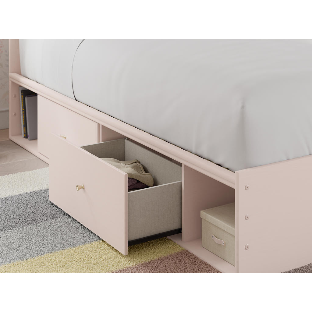 Wistenpine Twin Upholstered Panel Bed with Storage Signature Design by Ashley® Beds