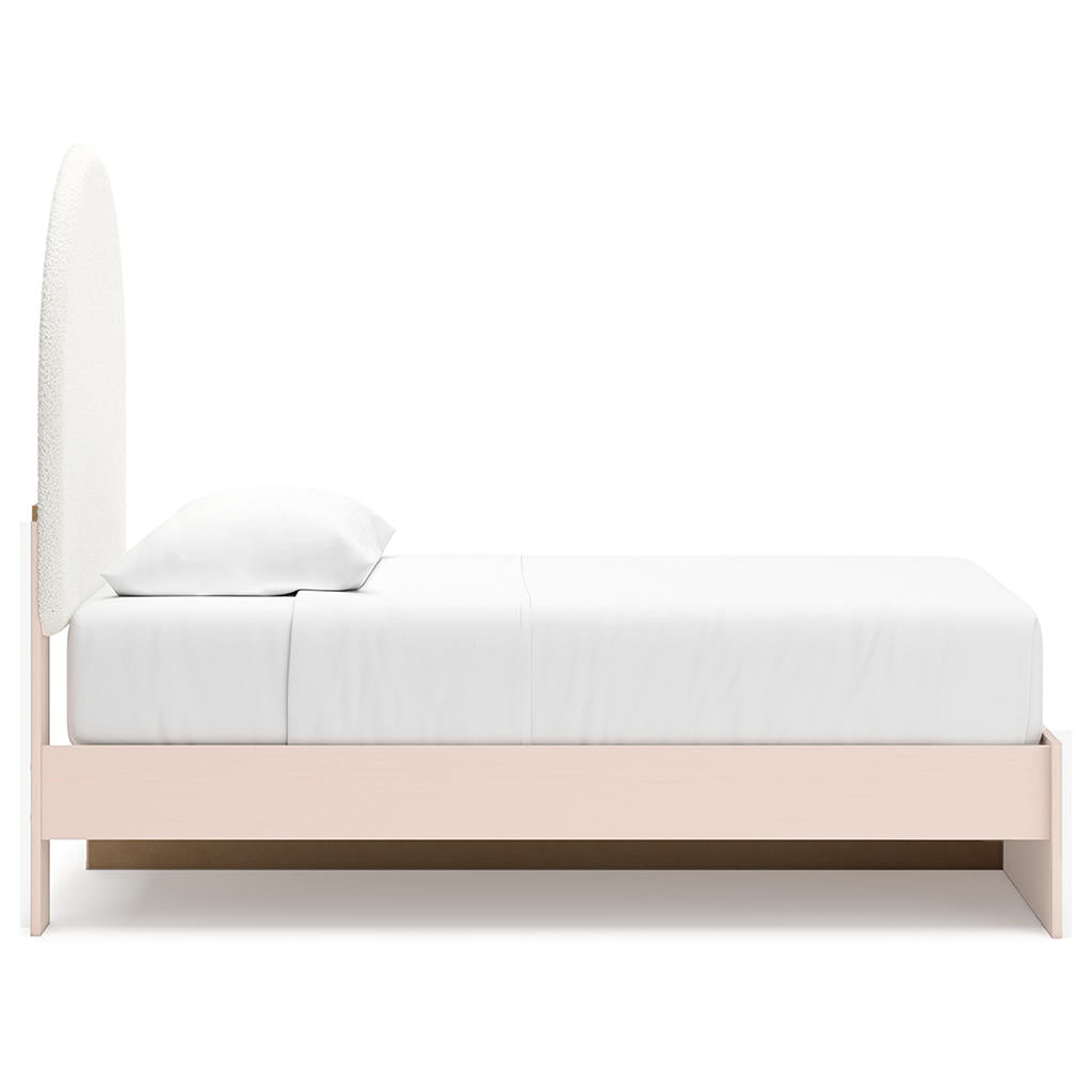 Wistenpine Twin Upholstered Panel Bed with Storage Signature Design by Ashley® Beds