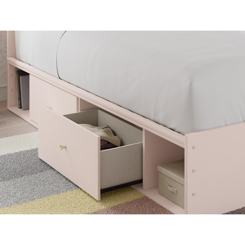 Wistenpine Twin Upholstered Panel Bed with Storage Signature Design by Ashley® Beds