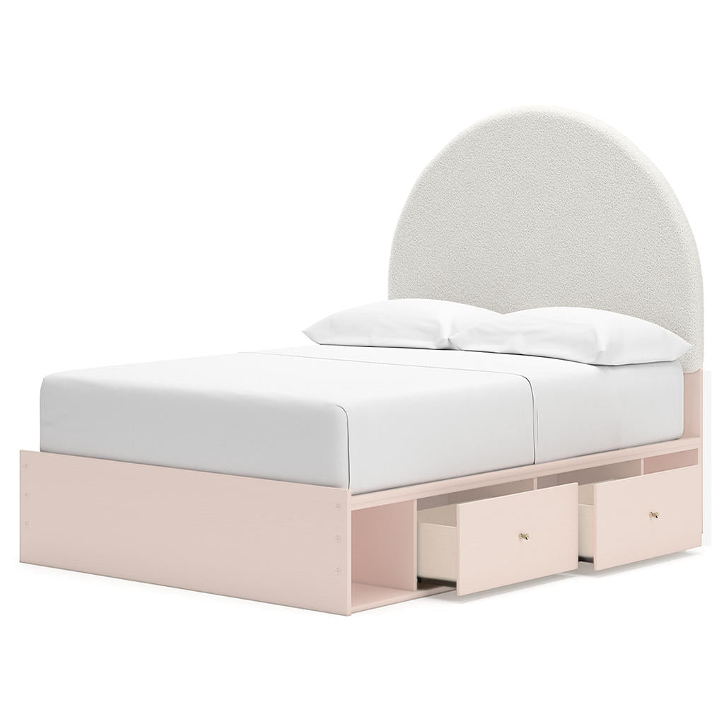 Wistenpine Full Upholstered Panel Bed with Storage Signature Design by Ashley® Beds