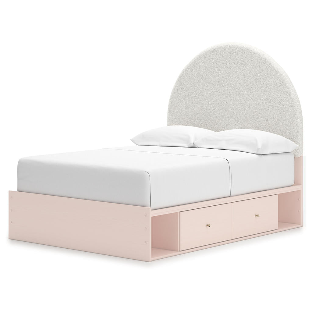 Wistenpine Full Upholstered Panel Bed with Storage Signature Design by Ashley® Beds