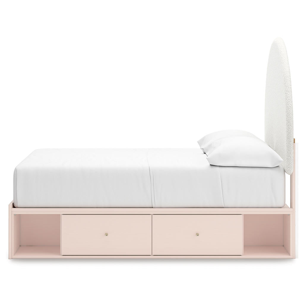 Wistenpine Full Upholstered Panel Bed with Storage Signature Design by Ashley® Beds