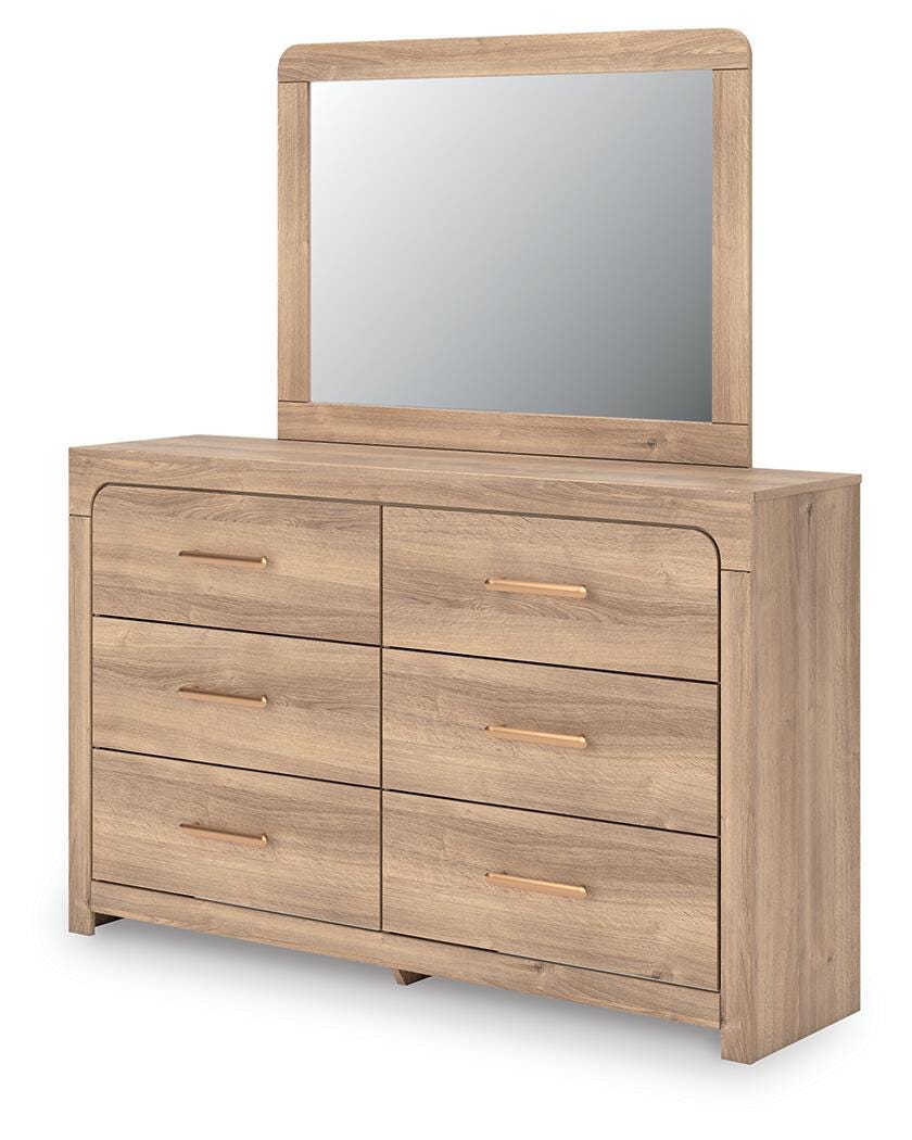 Kinlanni Queen Panel Bed, Dresser, Mirror and Nightstand Signature Design by Ashley® Bedroom