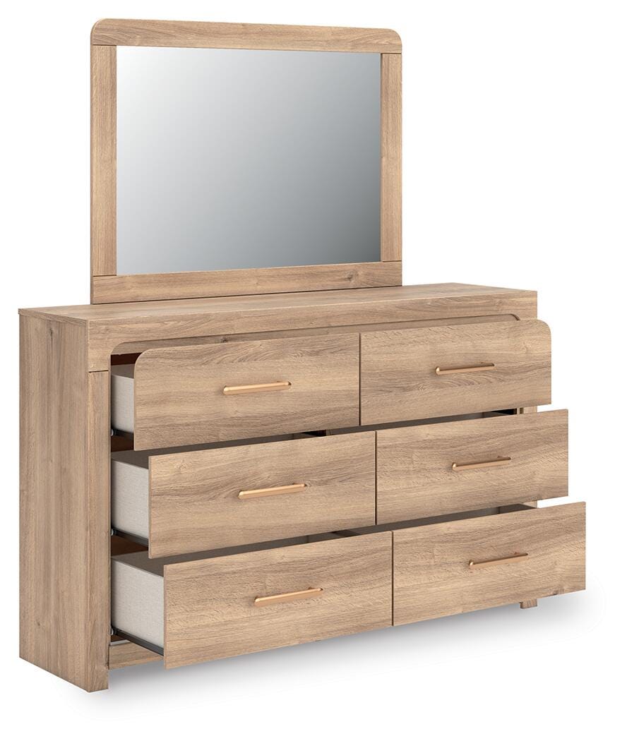 Kinlanni Queen Panel Bed, Dresser, Mirror and Nightstand Signature Design by Ashley® Bedroom