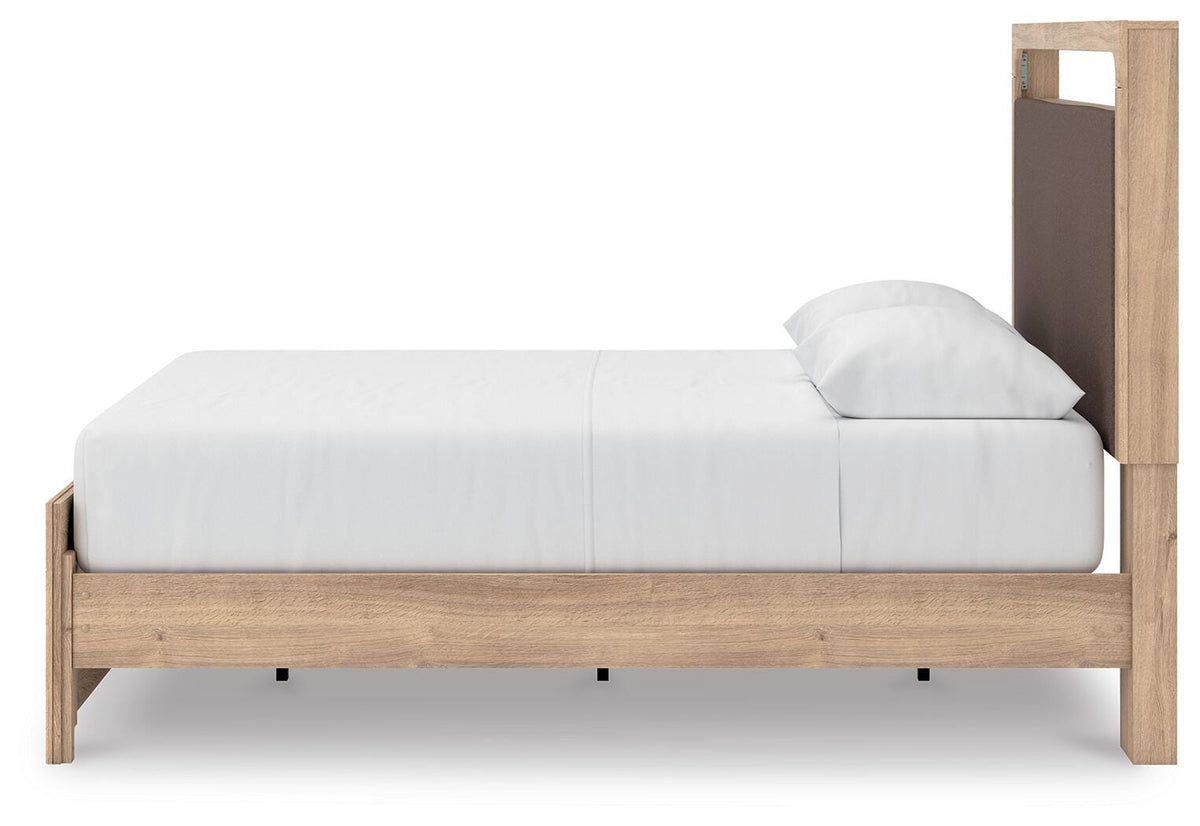Kinlanni Queen Upholstered Bed, Dresser and Mirror (B13 — Platform) Signature Design by Ashley® Bedroom Package