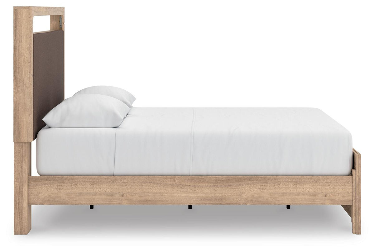 Kinlanni Queen Upholstered Bed, Dresser and Mirror (B13 — Platform) Signature Design by Ashley® Bedroom Package