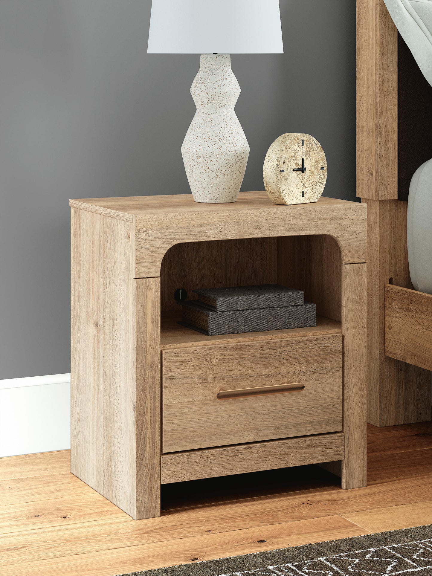Kinlanni Queen Panel Bed, Dresser, Mirror and Nightstand Signature Design by Ashley® Bedroom