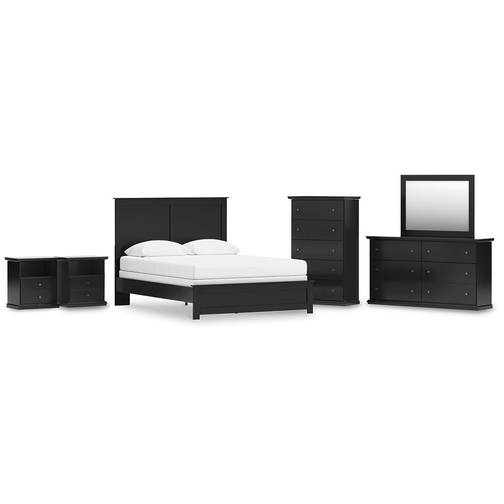 Maribel Queen Panel Bed, Dresser, Mirror, Chest and 2 Nightstands Signature Design by Ashley® Uncategorized