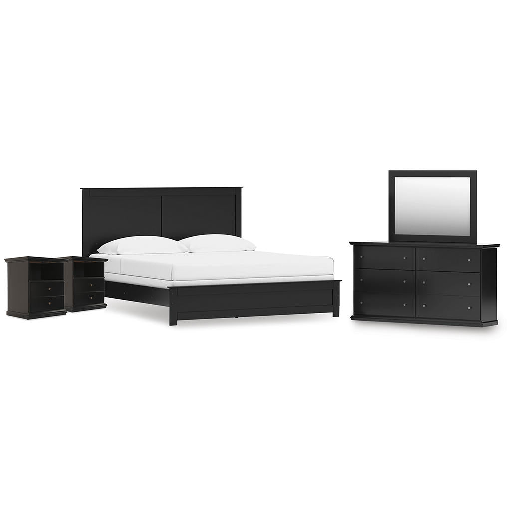 Maribel King Panel Bed, Dresser, Mirror and 2 Nightstands Signature Design by Ashley® Uncategorized