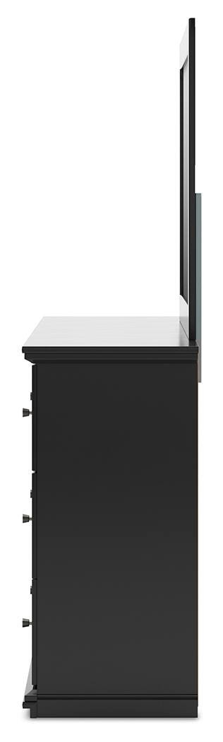 Maribel Queen Panel Bed, Dresser and Mirror
