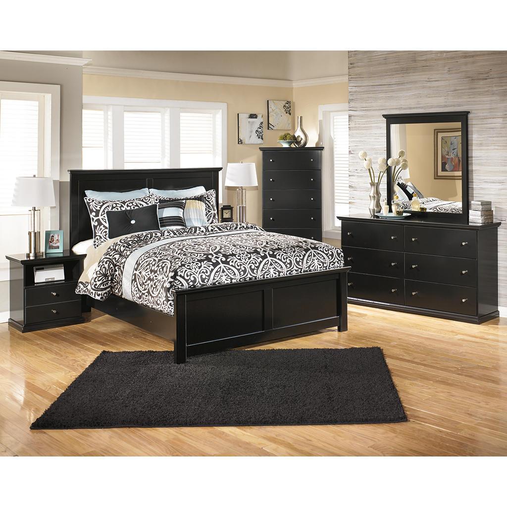 Maribel Chest of Drawers — Antiqued Black with Dark Metal Signature Design by Ashley® Bedroom
