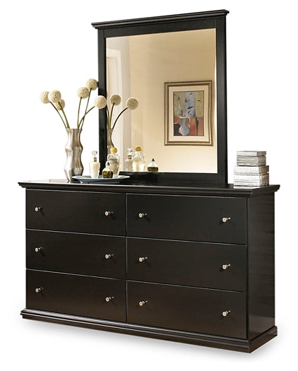 Maribel King Panel Bed, Dresser, Mirror and 2 Nightstands