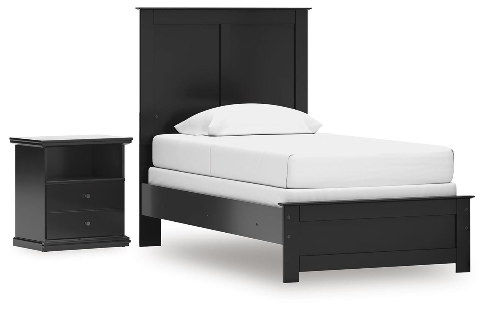 Maribel Twin Panel Bed and Nightstand — 2-Piece Set Signature Design by Ashley® Bedroom