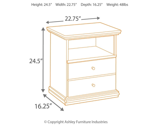 Maribel King Panel Bed, Dresser, Mirror and 2 Nightstands