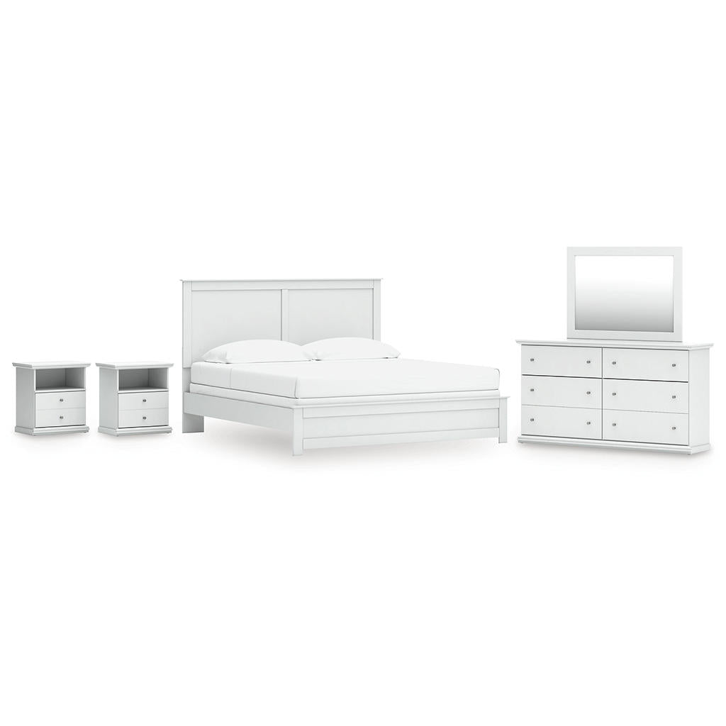 Bostwick Shoals King Panel Bed, Dresser, Mirror and 2 Nightstands Signature Design by Ashley® Uncategorized