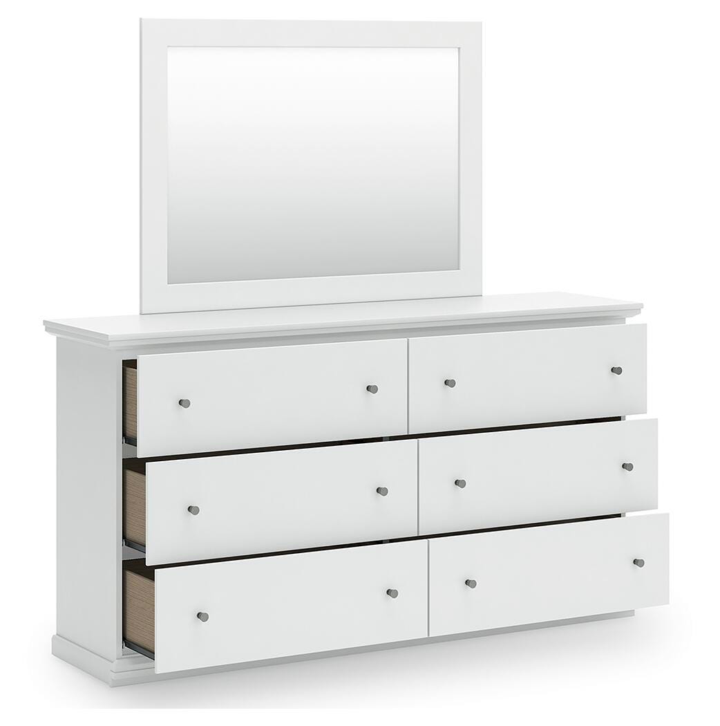 Bostwick Shoals Twin Panel Bed, Dresser, Mirror and Nightstand