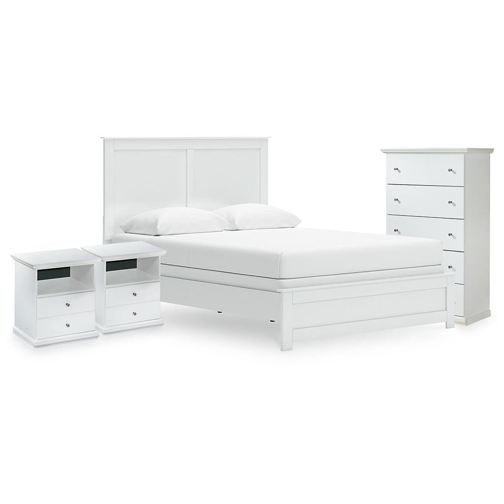 Bostwick Shoals Queen Panel Bed, Chest and 2 Nightstands Signature Design by Ashley® Uncategorized