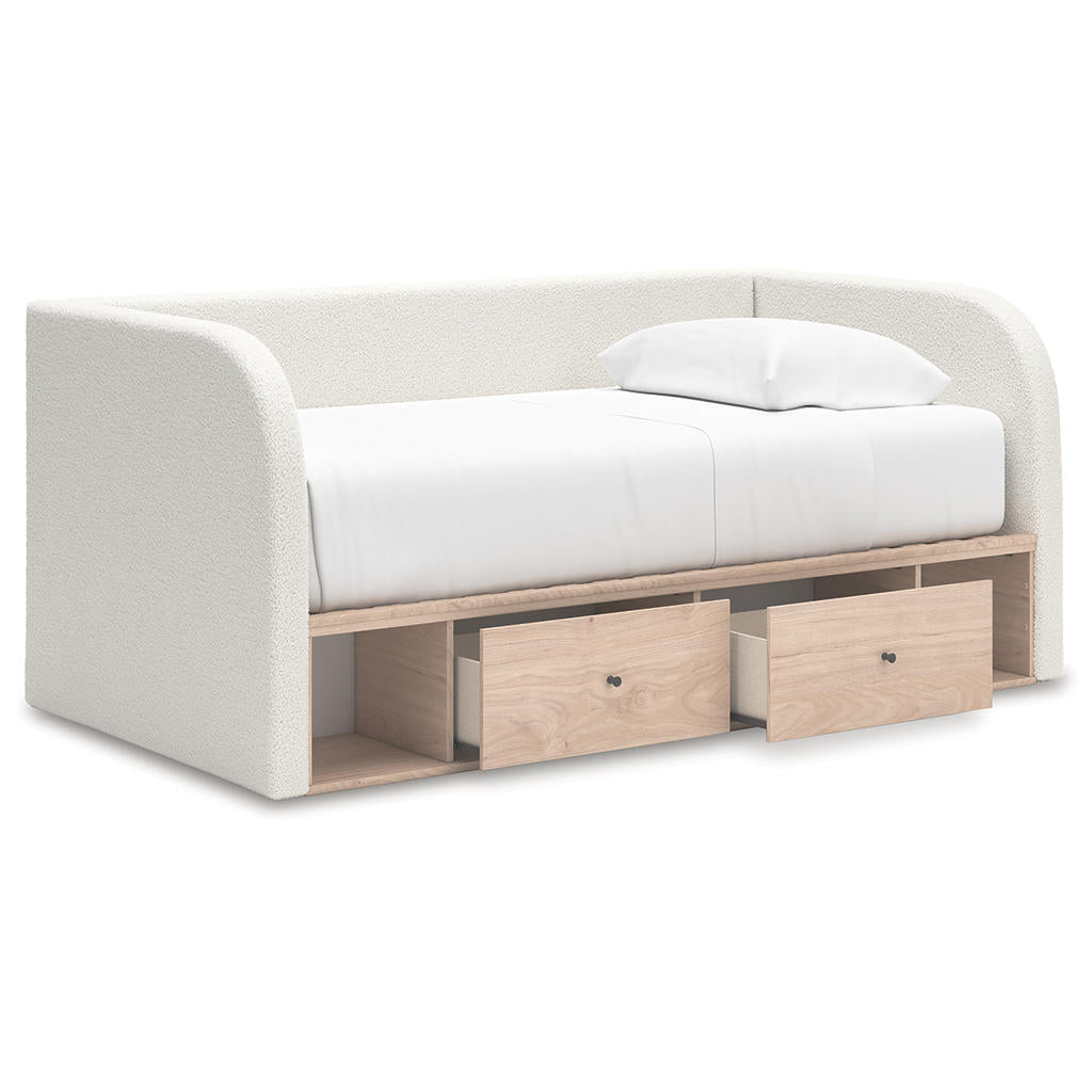 Arloster Twin Upholstered Day Bed with Storage Signature Design by Ashley® Beds