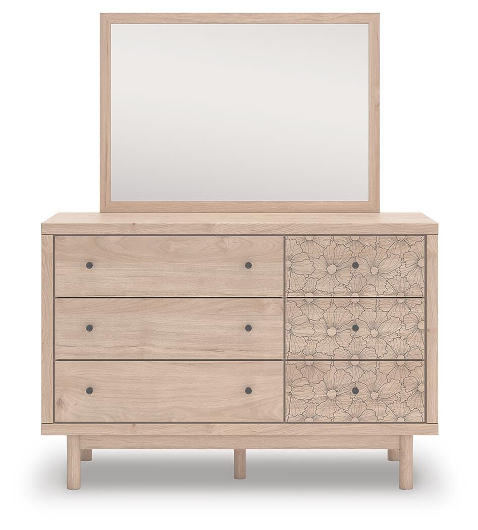 Arloster Full Upholstered Day Bed, Dresser and Mirror Signature Design by Ashley® Bedroom