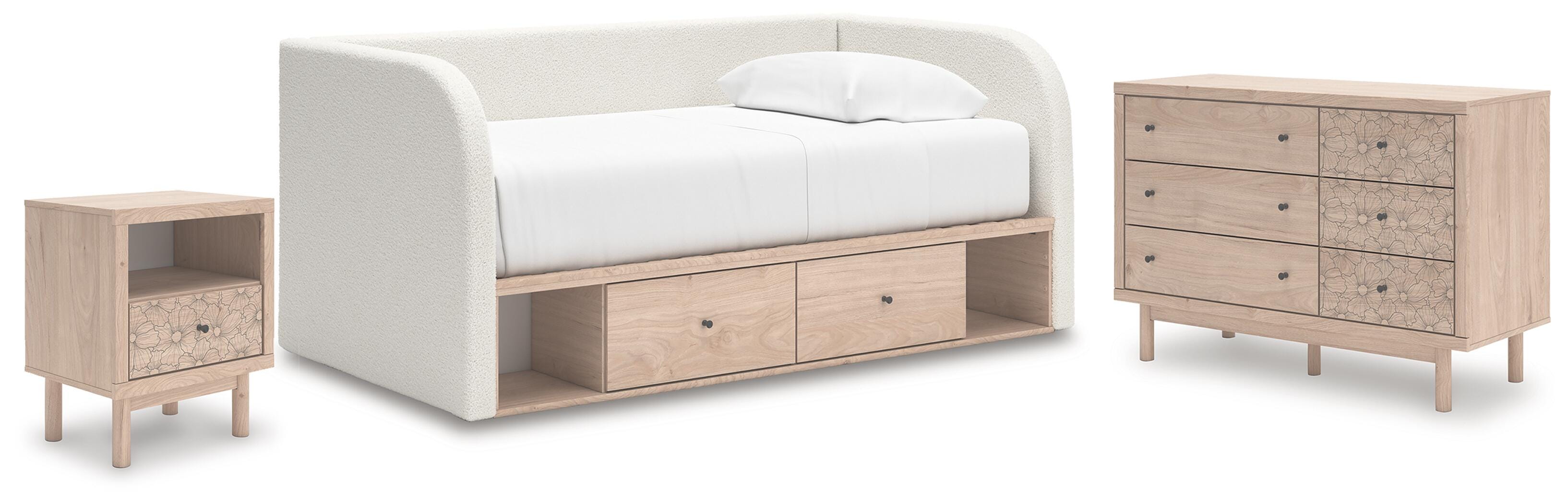 Arloster Twin Day Bed with Storage, Dresser and Nightstand Signature Design by Ashley® Bedroom