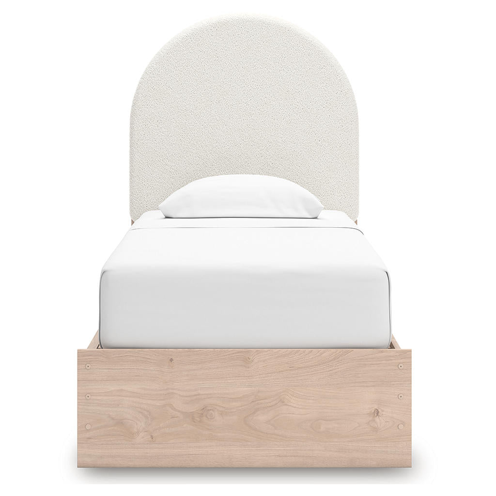 Arloster Twin Upholstered Panel Bed with Storage Signature Design by Ashley® Beds