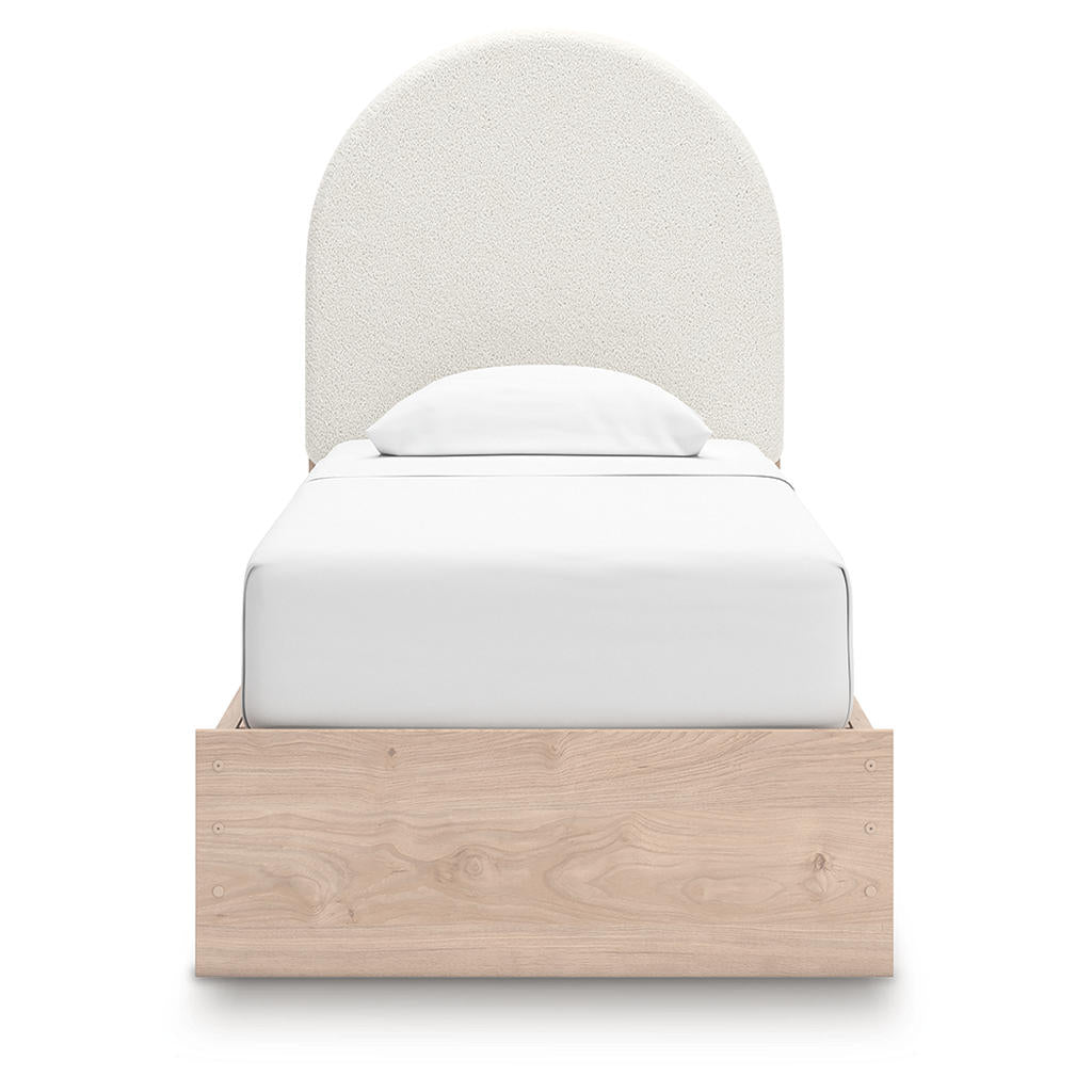 Arloster Twin Upholstered Panel Bed with Storage Signature Design by Ashley® Beds
