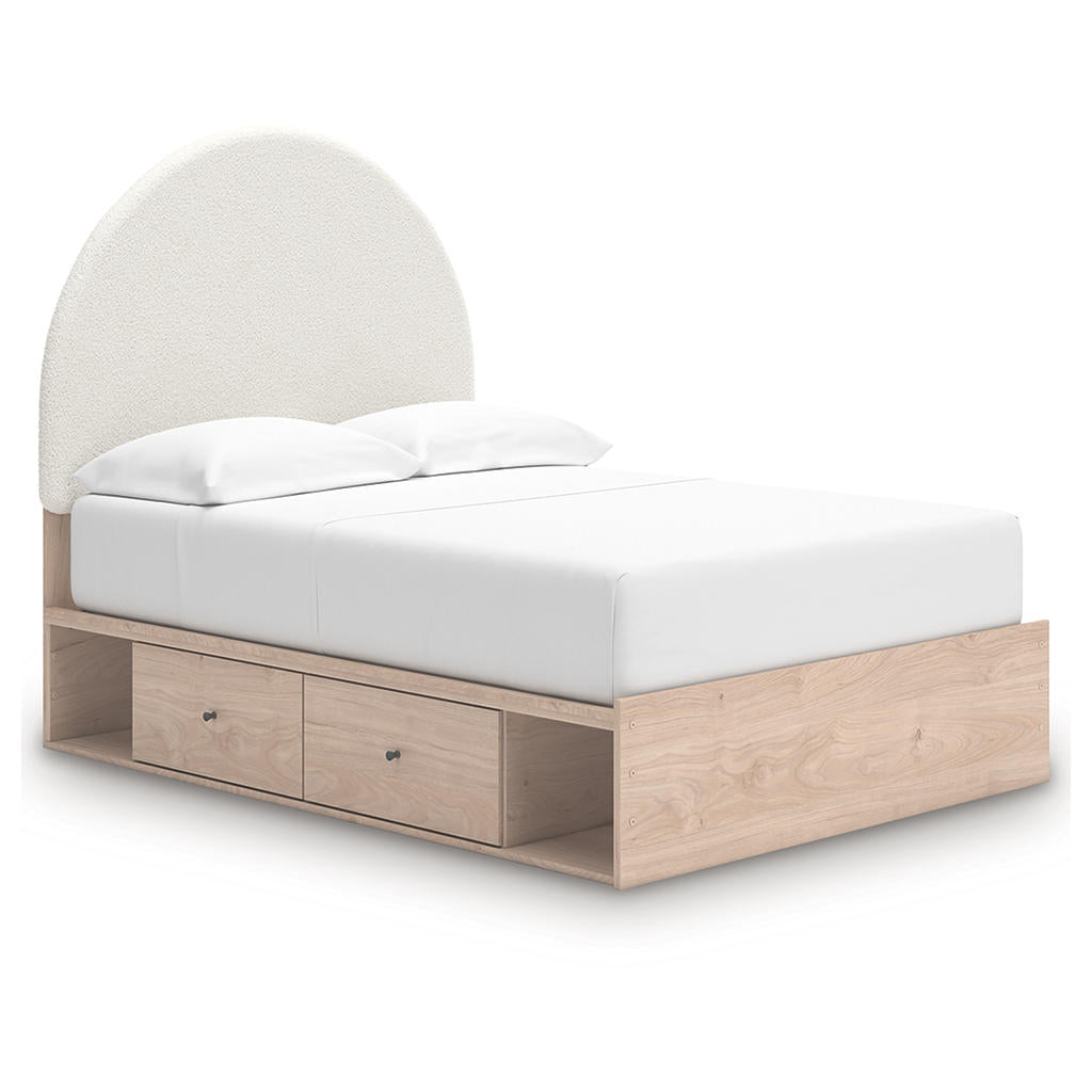 Arloster Full Upholstered Panel Bed with Storage Signature Design by Ashley® Beds
