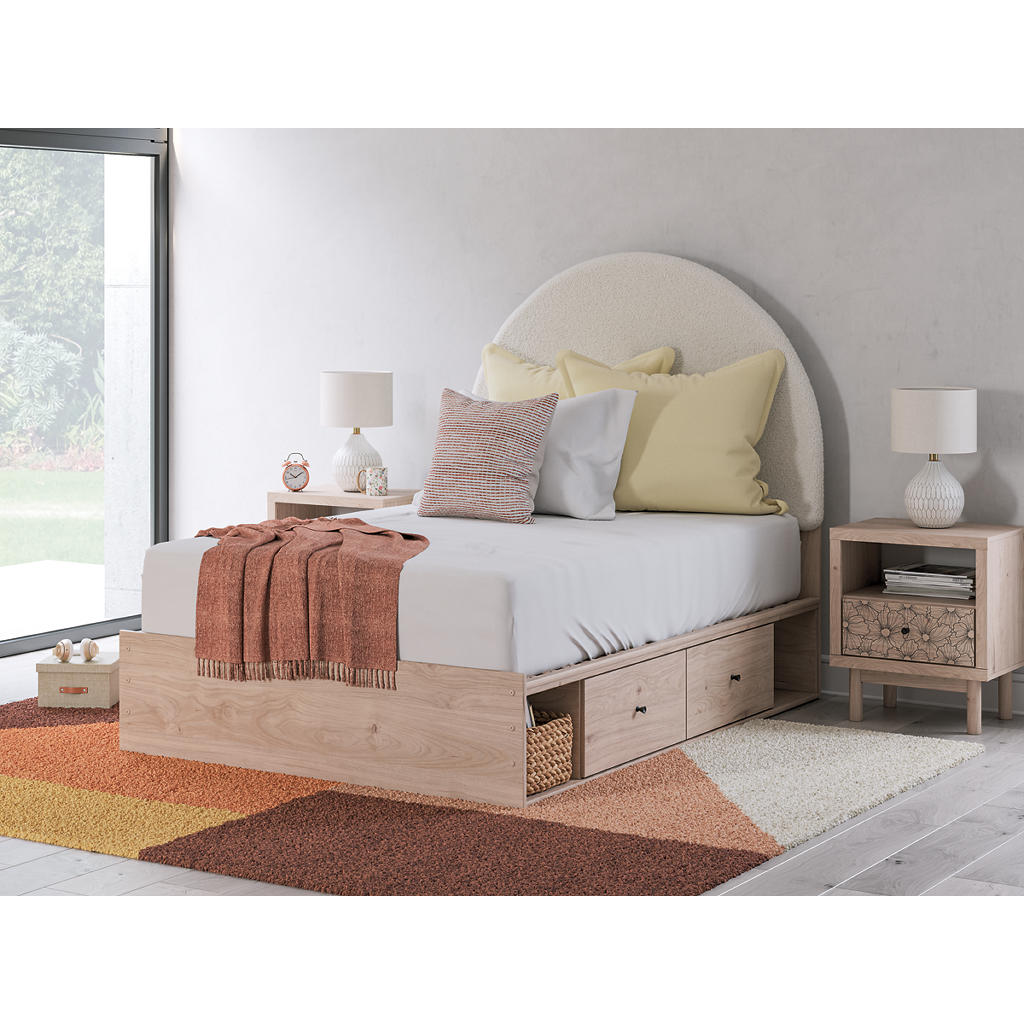 Arloster Full Upholstered Panel Bed with Storage Signature Design by Ashley® Beds