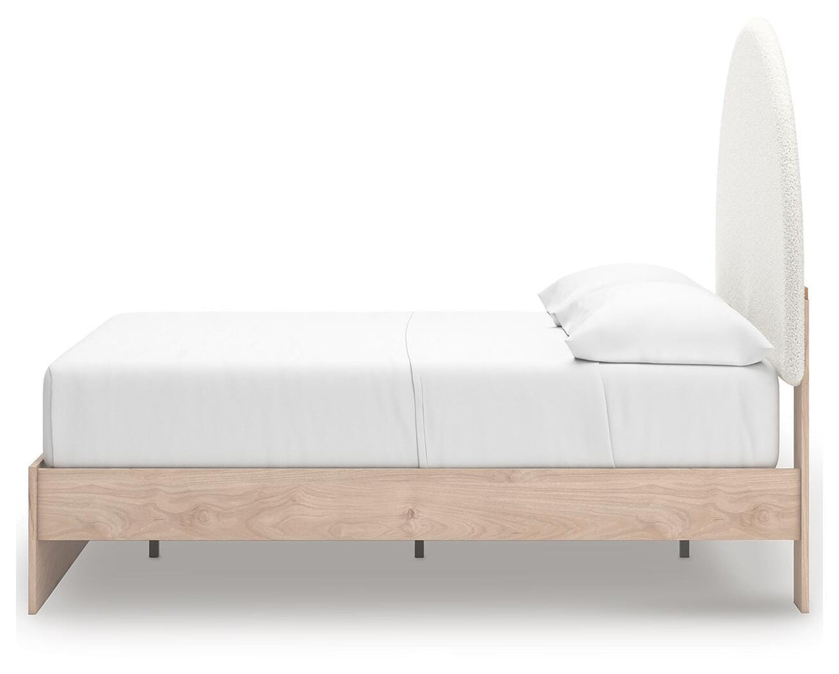 Arloster Full Upholstered Panel Bed, Dresser and Mirror — 3-Piece Signature Design by Ashley® Bedroom