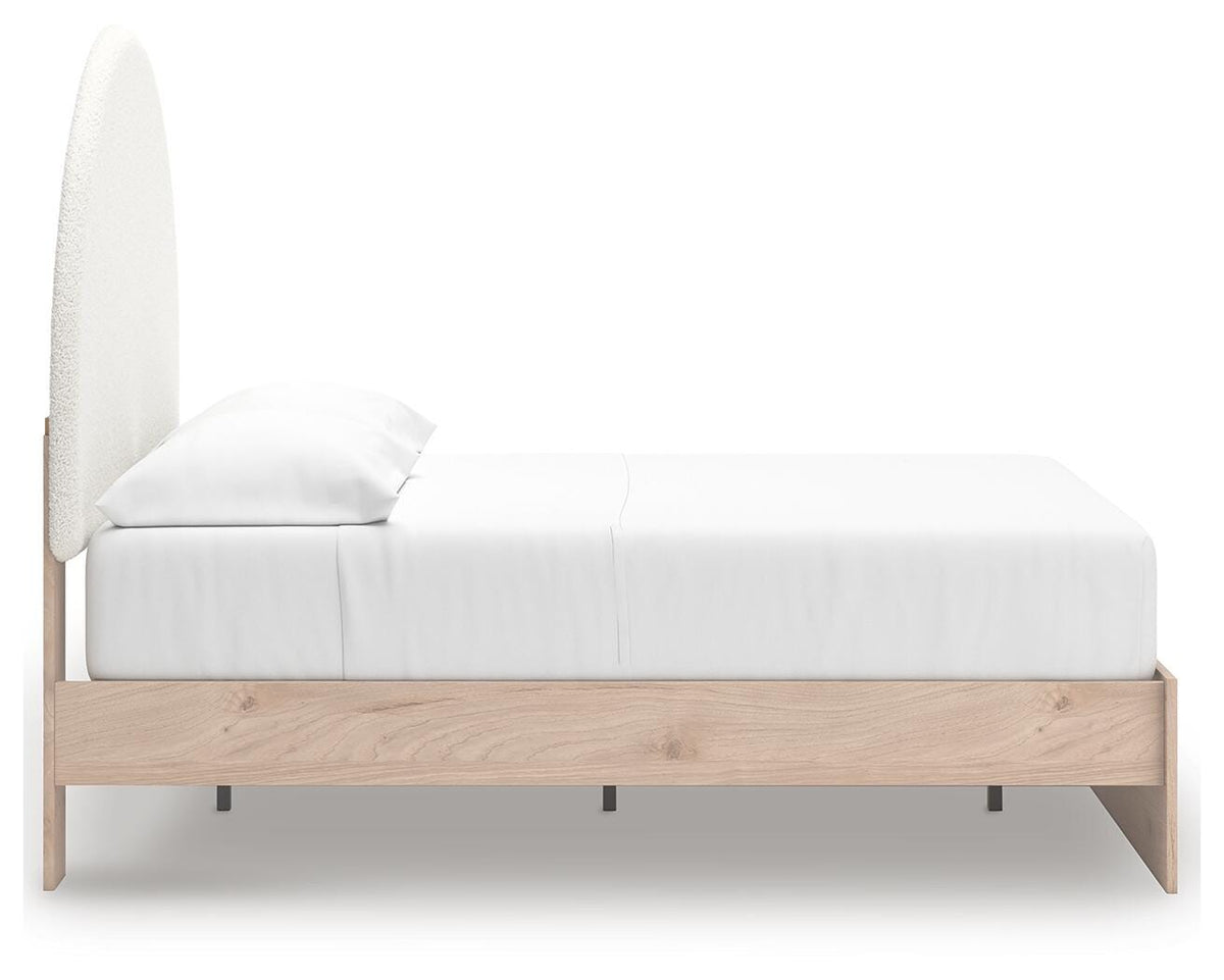 Arloster Full Upholstered Panel Bed, Dresser and Mirror — 3-Piece Signature Design by Ashley® Bedroom