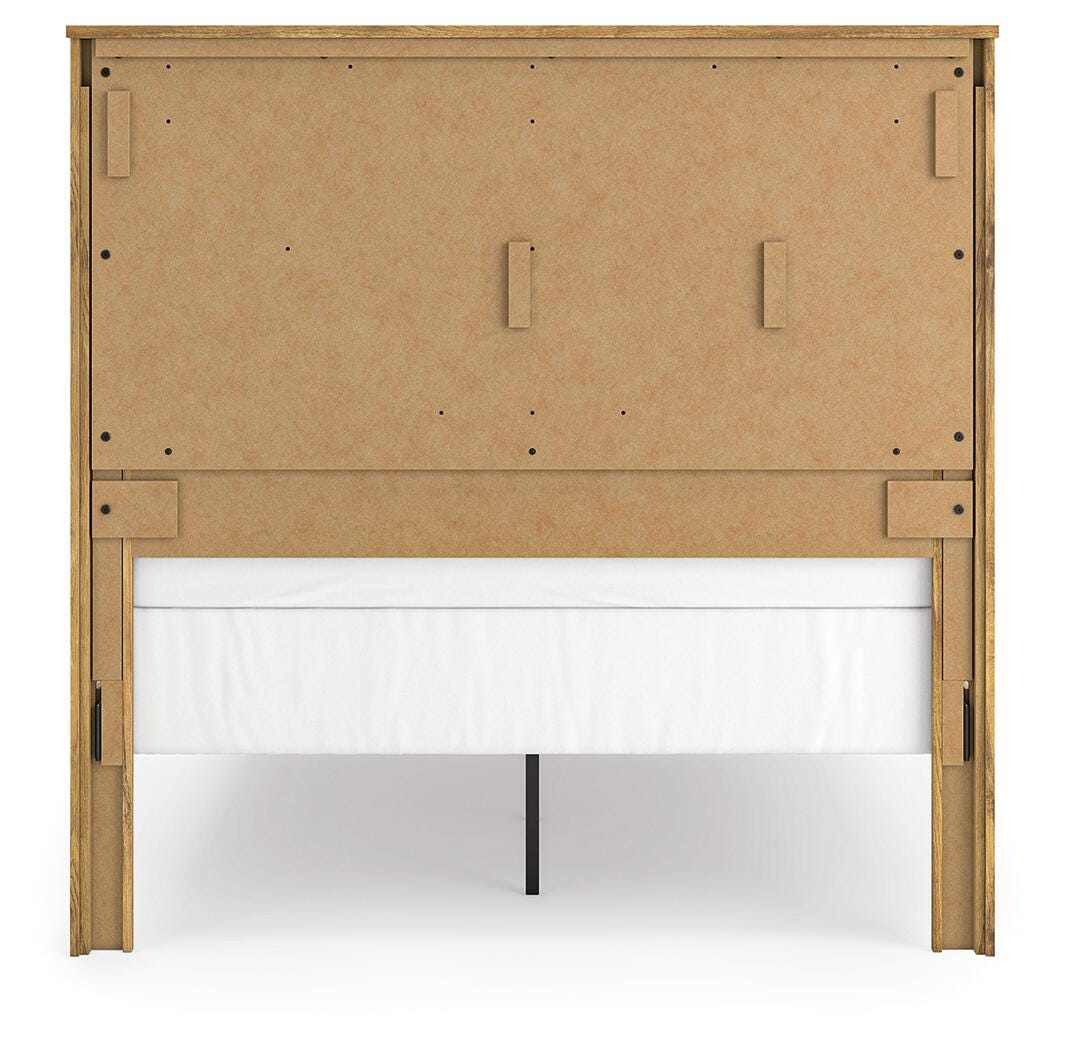 Maystonna Queen Crossbuck Panel Bed, Dresser, Mirror and Nightstand Signature Design by Ashley® Bedroom