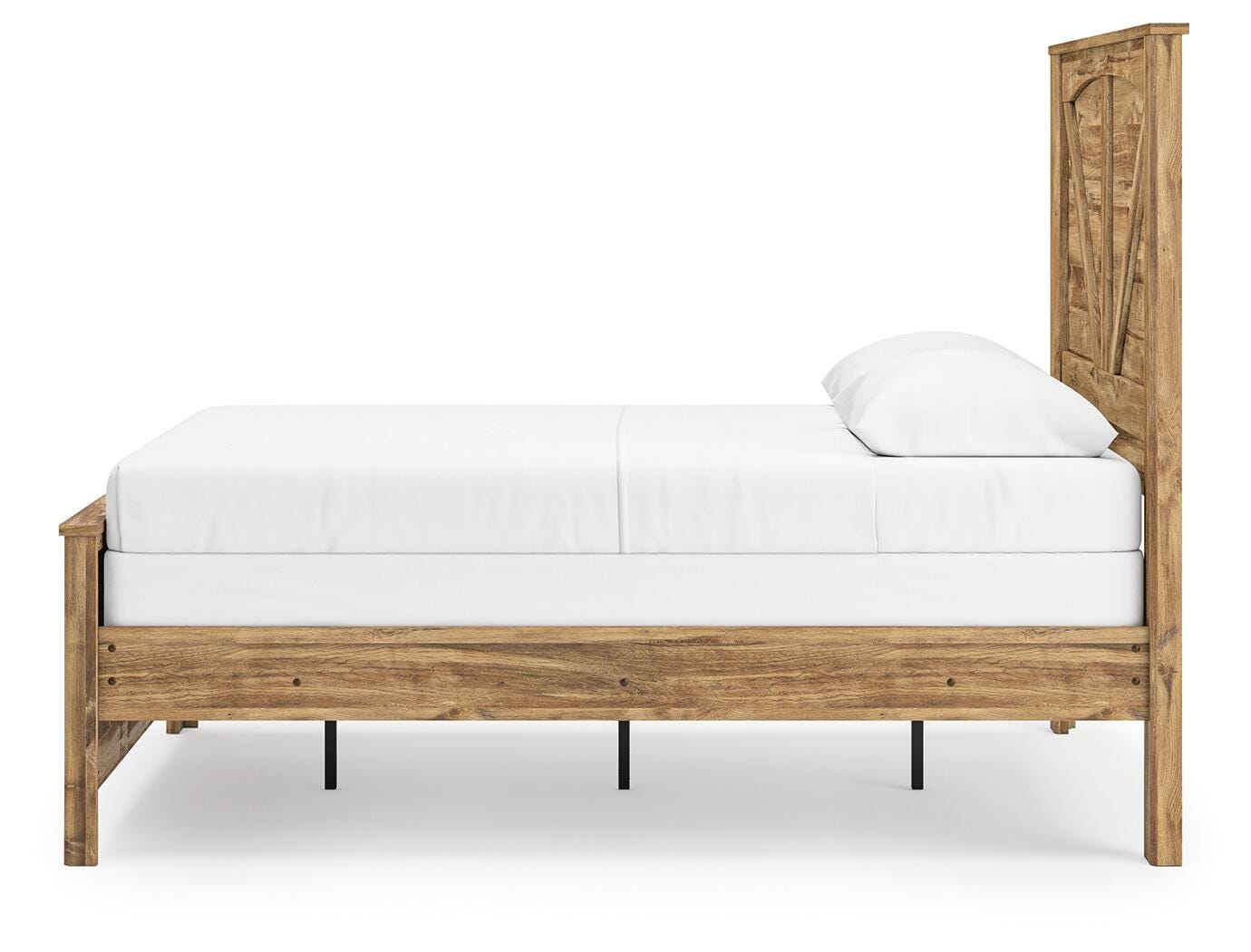 Maystonna Queen Crossbuck Panel Bed, Dresser, Mirror and Nightstand Signature Design by Ashley® Bedroom