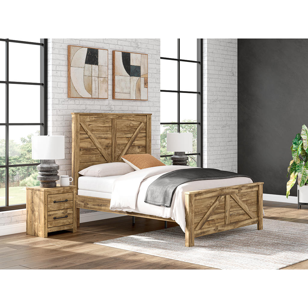 Maystonna Queen Crossbuck Panel Bed Signature Design by Ashley® Bedroom