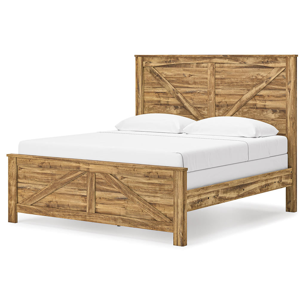 Maystonna King Crossbuck Panel Bed Signature Design by Ashley® Bedroom