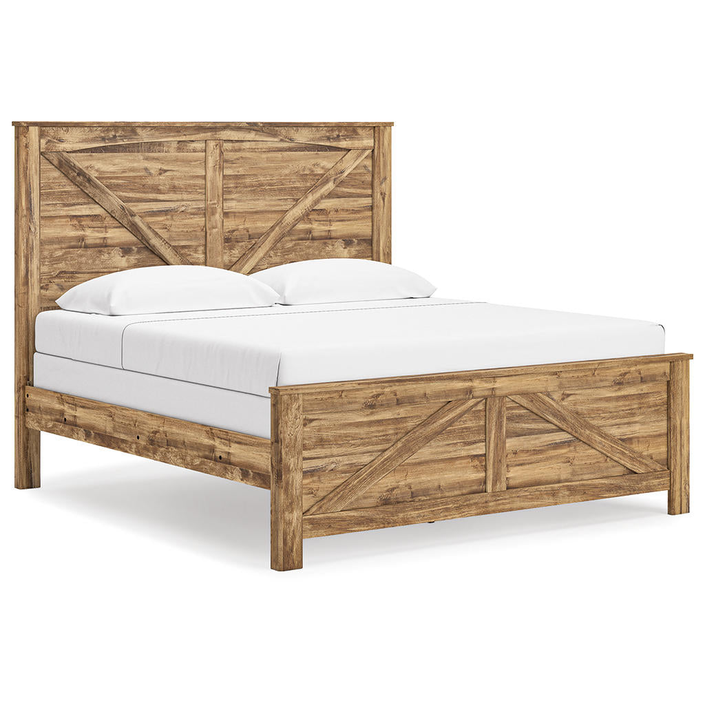 Maystonna King Crossbuck Panel Bed Signature Design by Ashley® Bedroom