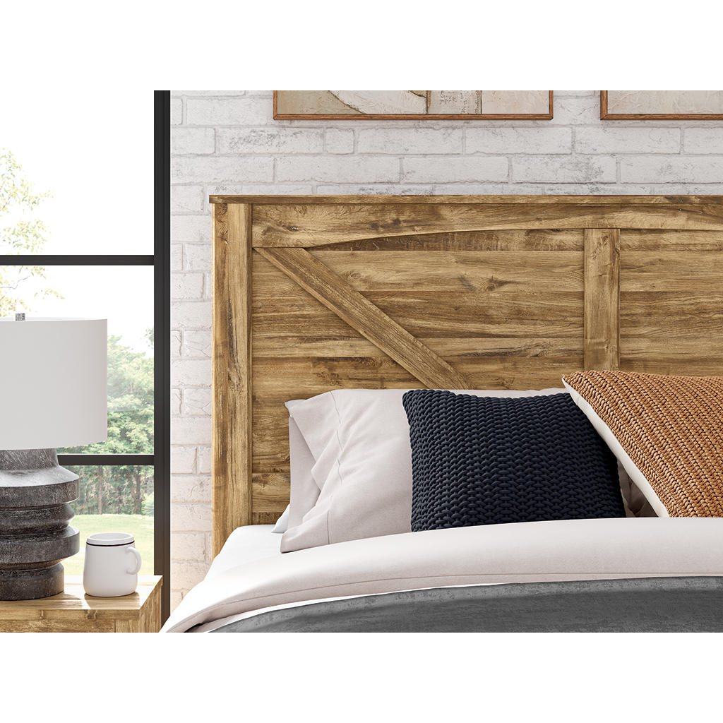 Maystonna King Crossbuck Panel Bed Signature Design by Ashley® Bedroom