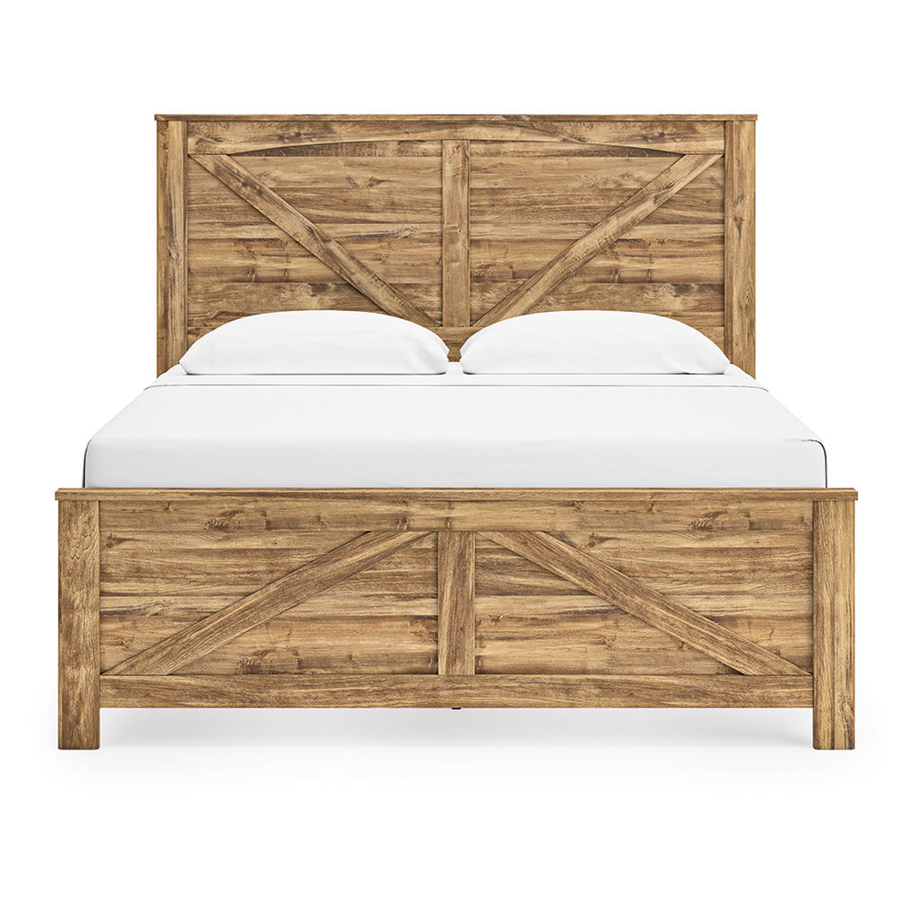 Maystonna King Crossbuck Panel Bed Signature Design by Ashley® Bedroom