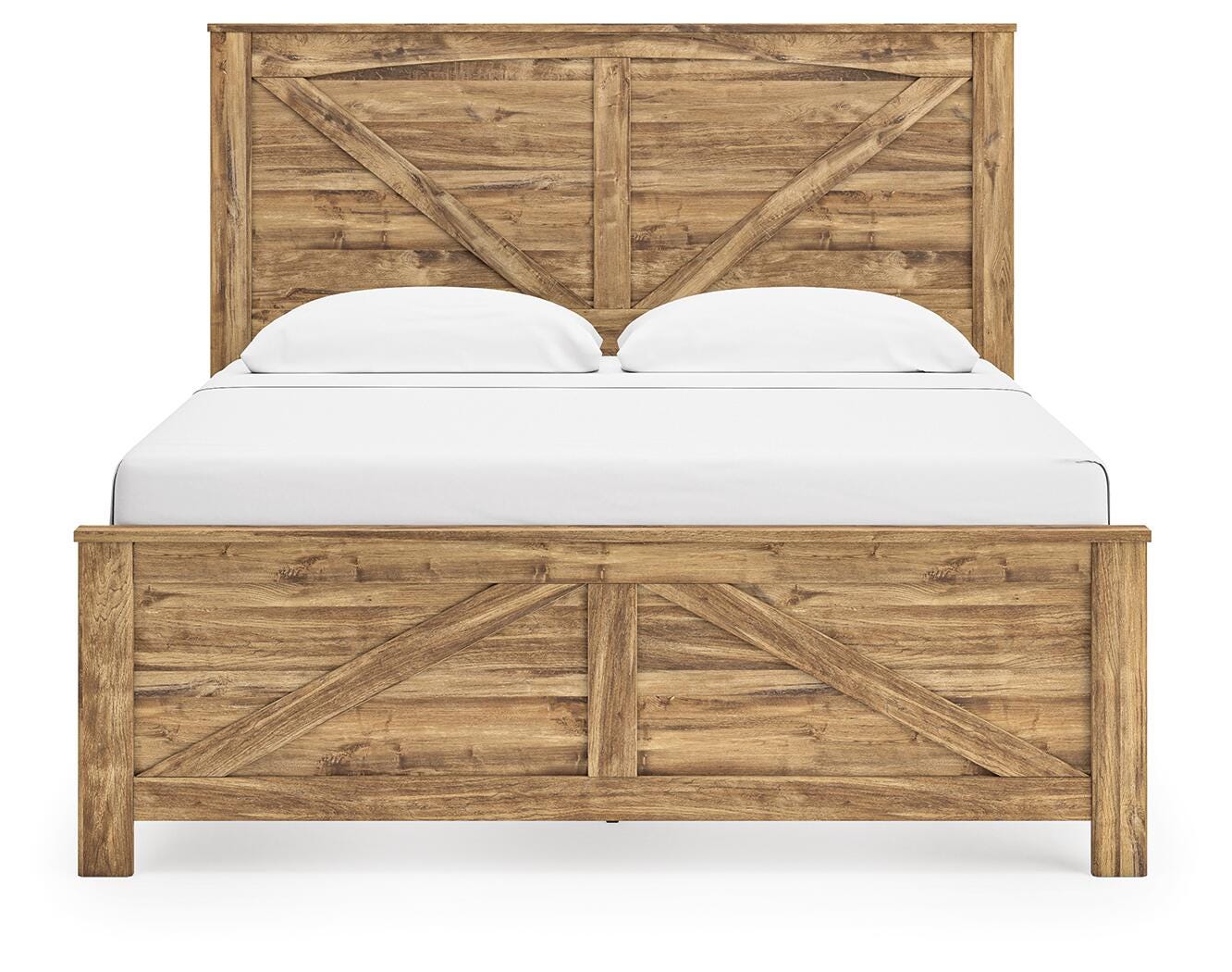 Maystonna King Crossbuck Bed, Dresser, Mirror and Nightstand Signature Design by Ashley® Bedroom